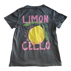SHEIN Gray Tee with Lemon Graphic